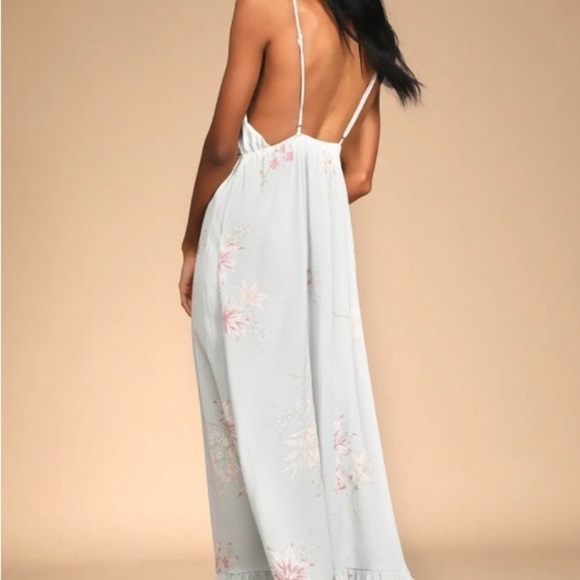 NWT Lulus Endless Vacay Surplice Maxi Dress Large - Picture 2 of 15